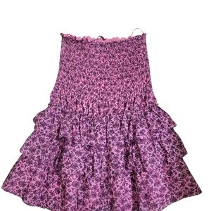 Betsey Johnson Pink Floral A-Line Skirt